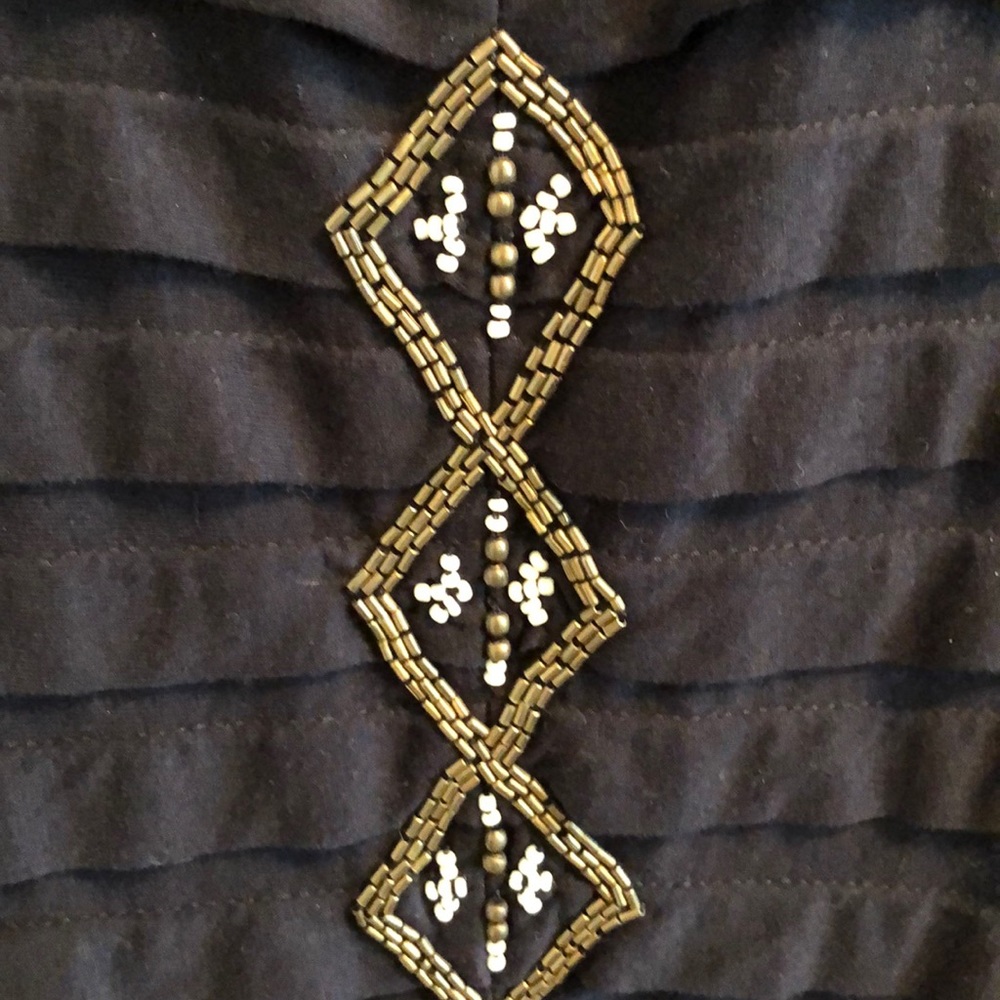Anthropologie Ric Rac Beaded Top - Picture 4 of 8